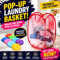 Foldable Pop-Up Mesh Laundry Basket