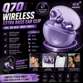 Q70 Wireless Extra Bass Ear Clip