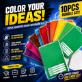 10pcs Assorted Color Writing-Yarn-Spiral All Level Notebook Set