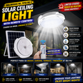 Solar Ceiling Light with Remote Control