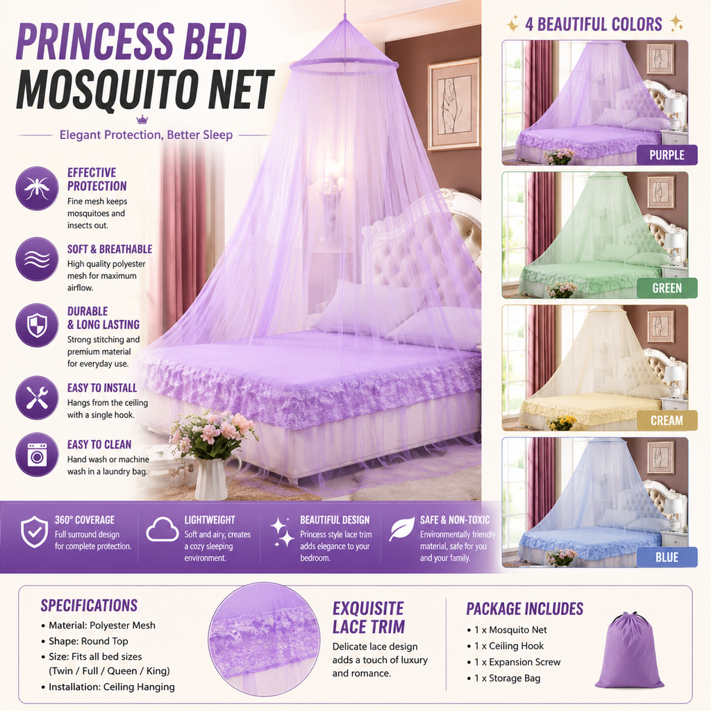 Round Canopy Mosquito Net