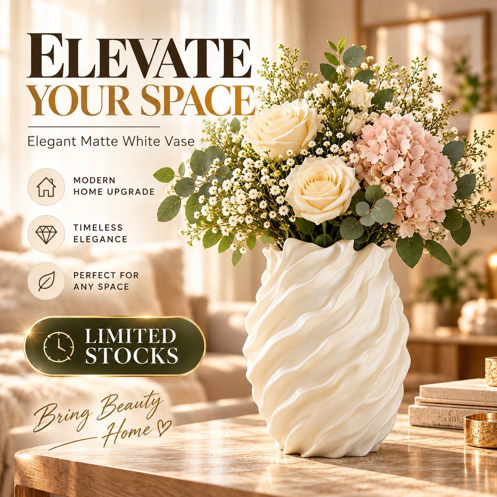 Modern Sculptural Flower Vase