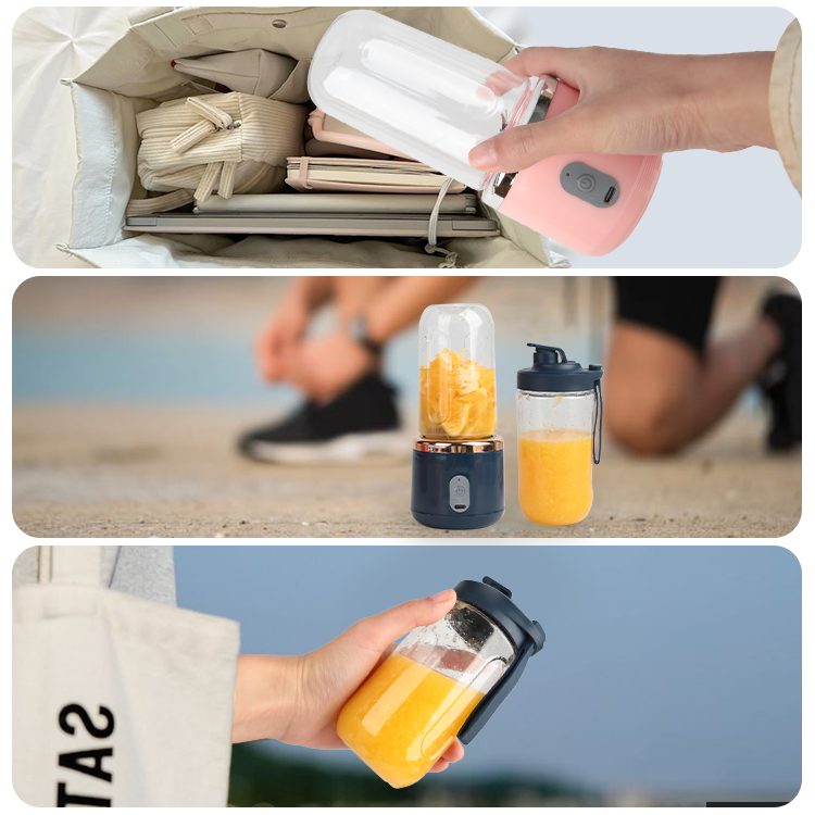 Portable USB Rechargeable Mini Juicer Blender 400ml