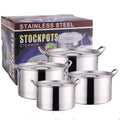 4PCS Stainless Steel Pot