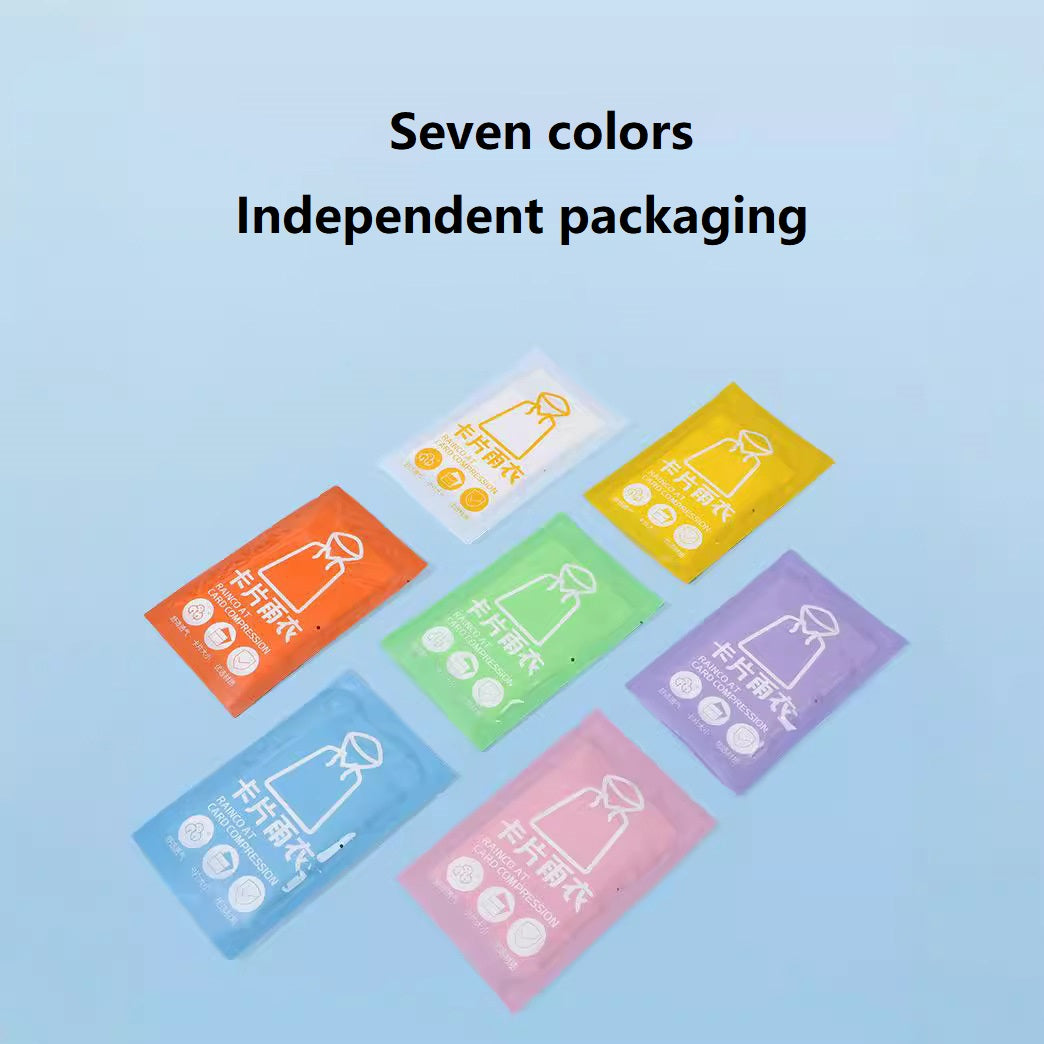 Disposable Card Raincoat