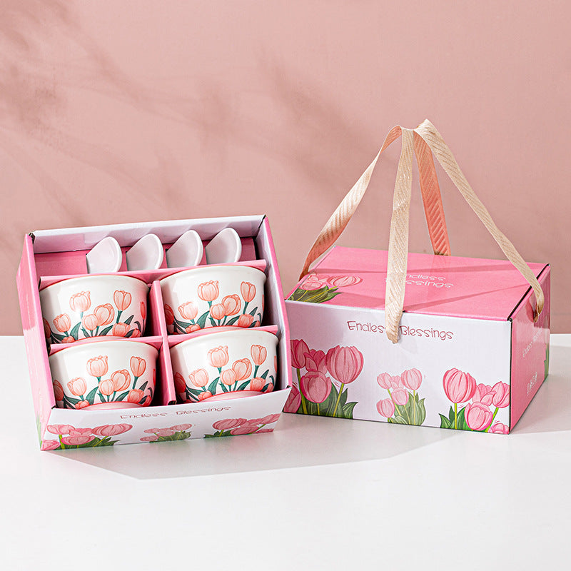 Tulip Bohemian Ceramic Bowl Set