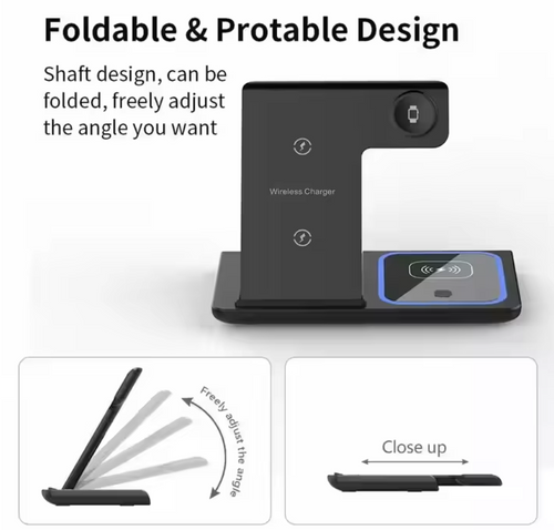 3-in-1 15W Fast Wireless Charging Station