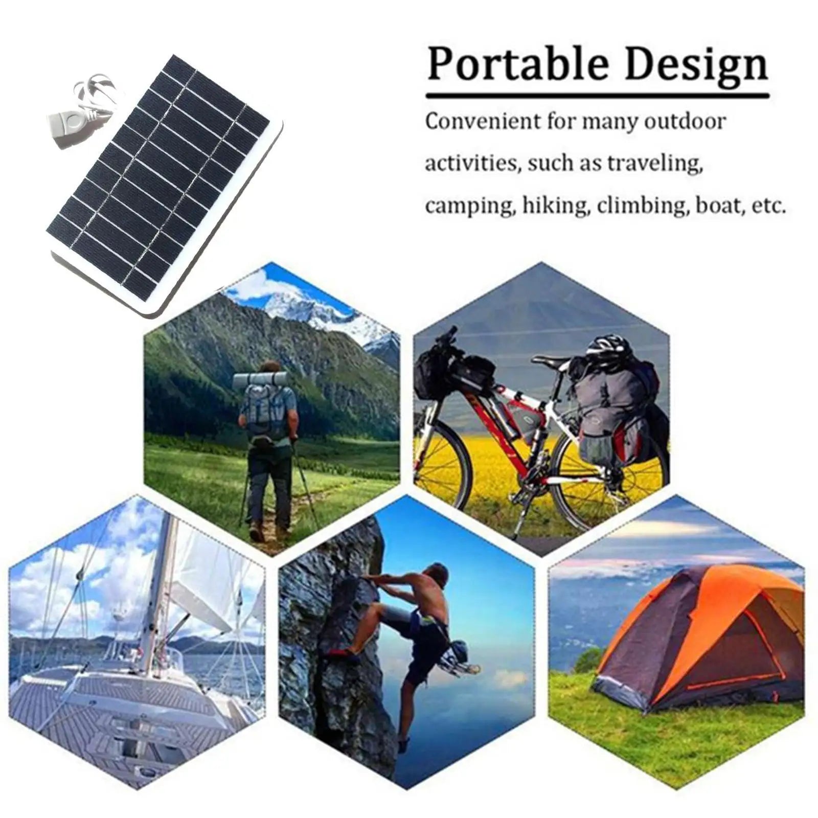 2W 5V Solar Panel Charger