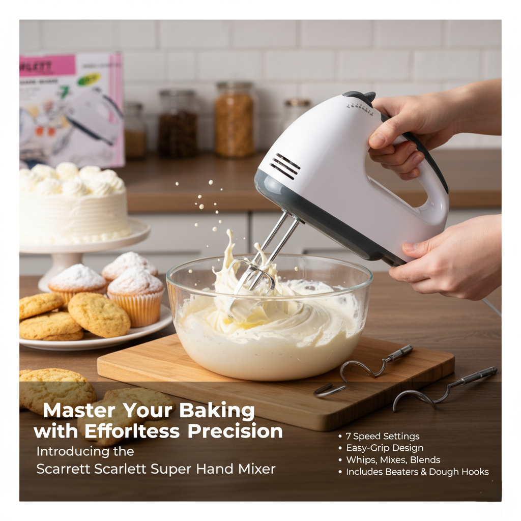 Scarlett Electric 7-Speed Hand Mixer