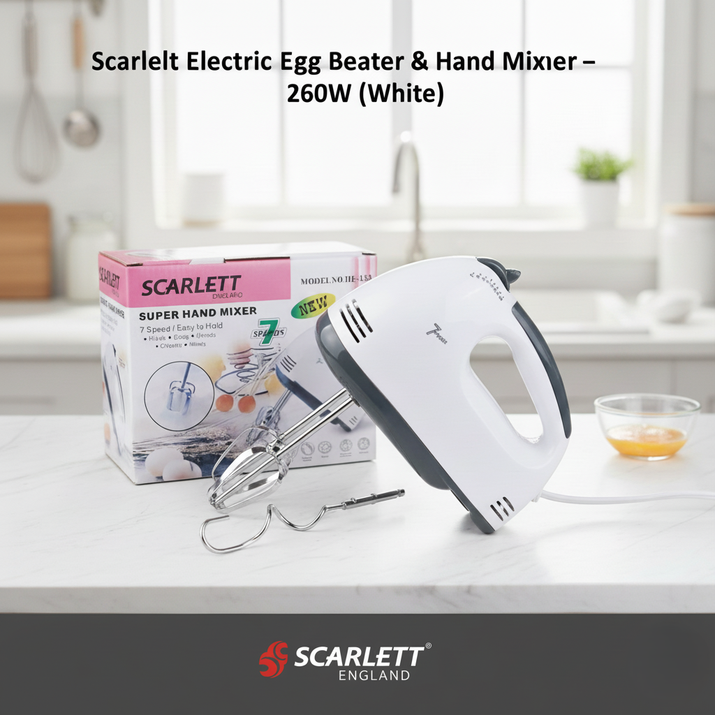 Scarlett Electric 7-Speed Hand Mixer