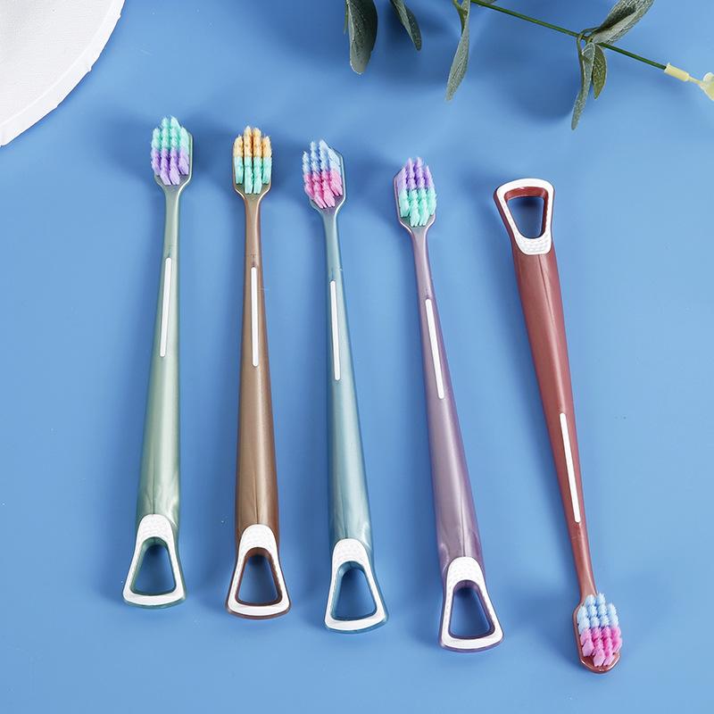 2-in-1 Toothbrush & Tongue Scraper 5pcs/set