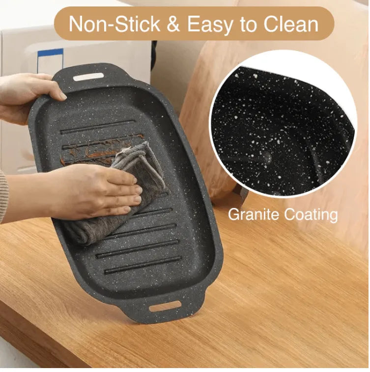 Portable Non-Stick Korean BBQ Grill Pan