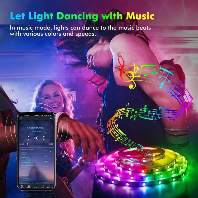 2835 RGB LED Strip Light with Remote Control