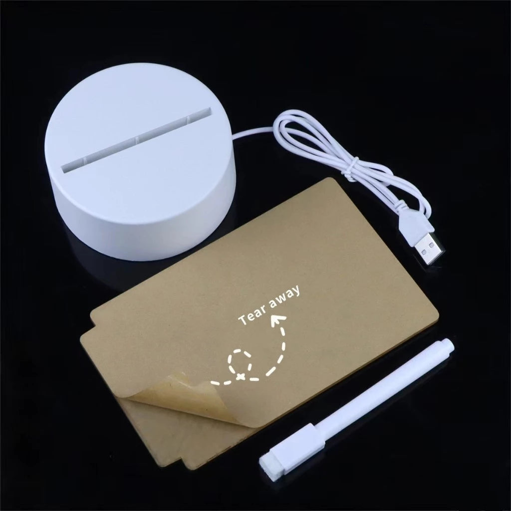 LED Acrylic Message Board Lamp