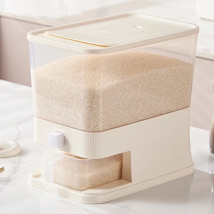 Rice Dispenser with Measuring Cup
