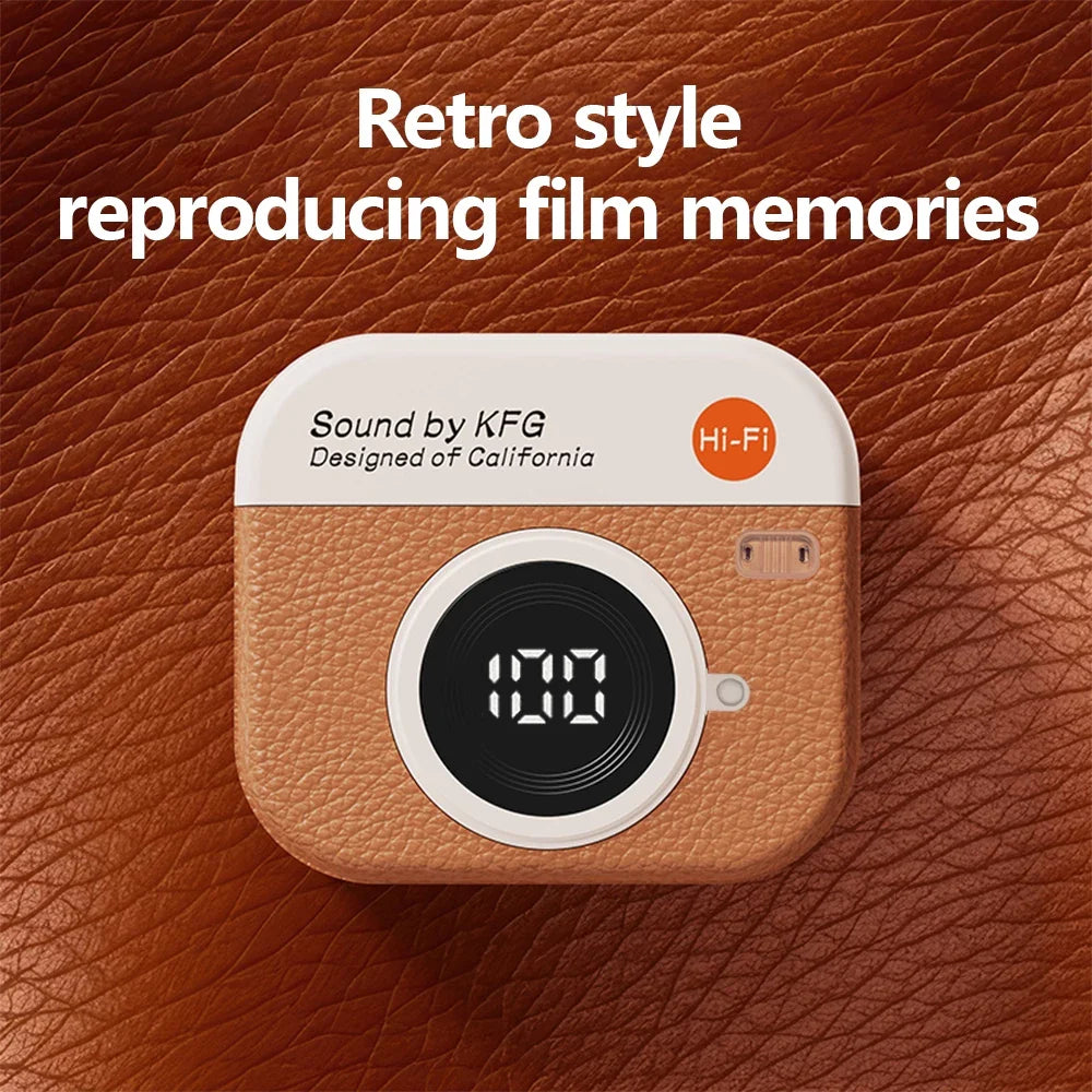 Waterproof Retro Hi-Fi Wireless Bluetooth Earphones with Noise Cancelling