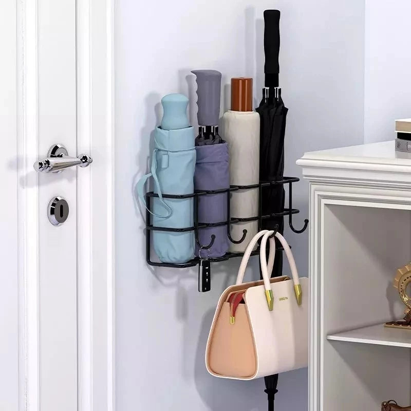 No Drill Wall Mounted Umbrella Rack