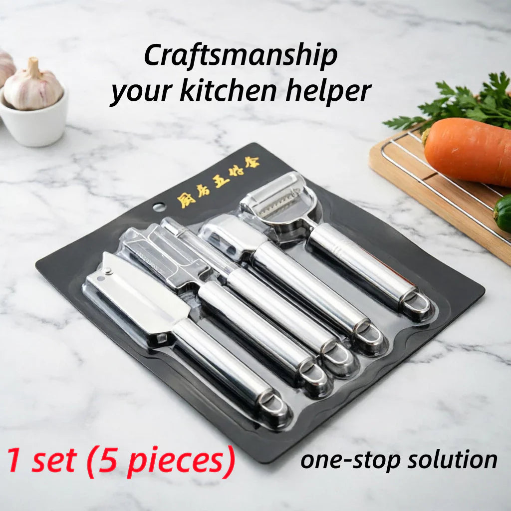 5-Piece Stainless Steel Peeler Set