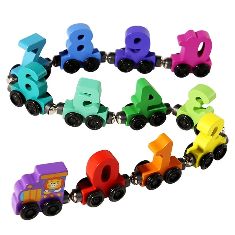 Magnetic Number Train Toy