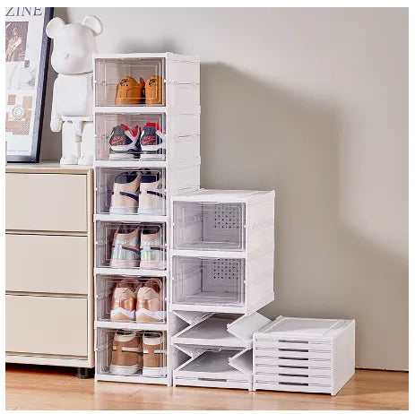 6-Layer Transparent Acrylic Shoe Organizer