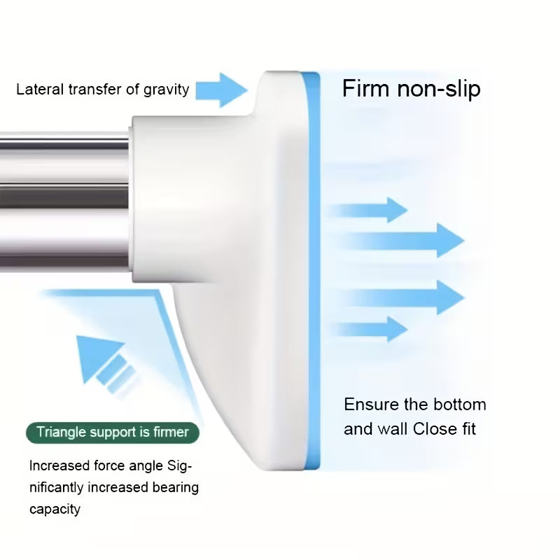 Punch-free Stainless Steel Telescopic Rod