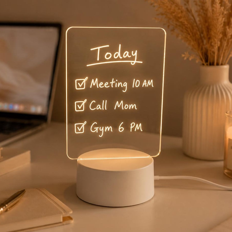 LED Acrylic Message Board Lamp