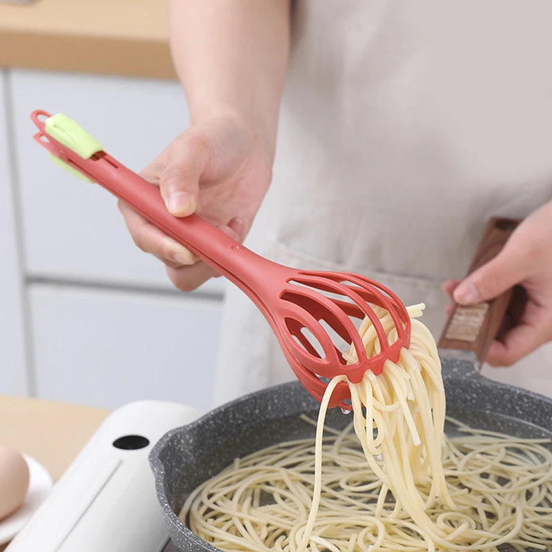 Multifunctional Whisk and Tong Kitchen Tool