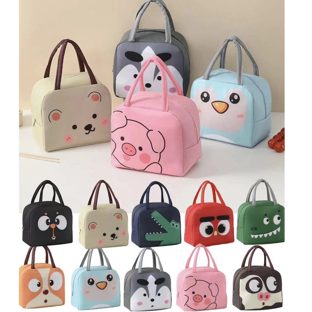 Cute Cartoon Animal Insulated Lunch Bag