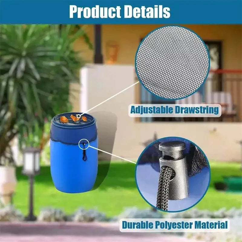 Rain Barrel Mesh Cover