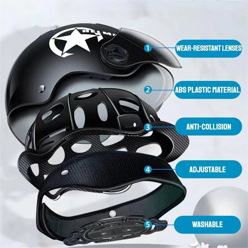 E-Bike Nutshell Helmet with Visor
