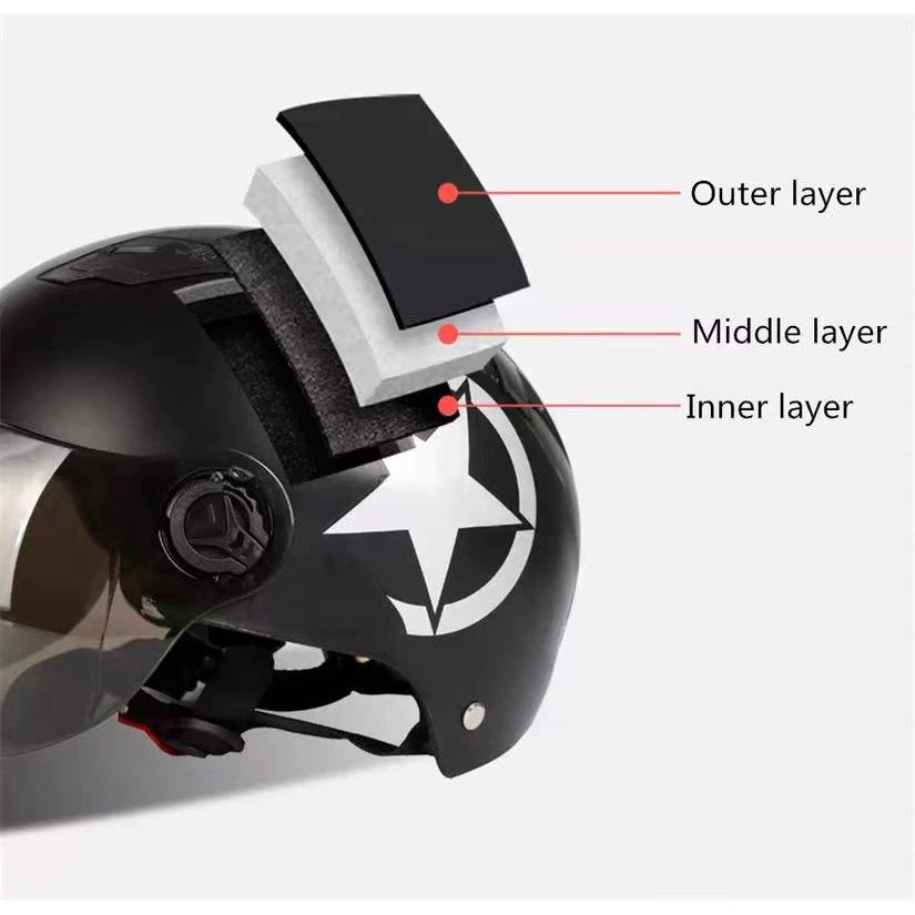 E-Bike Nutshell Helmet with Visor