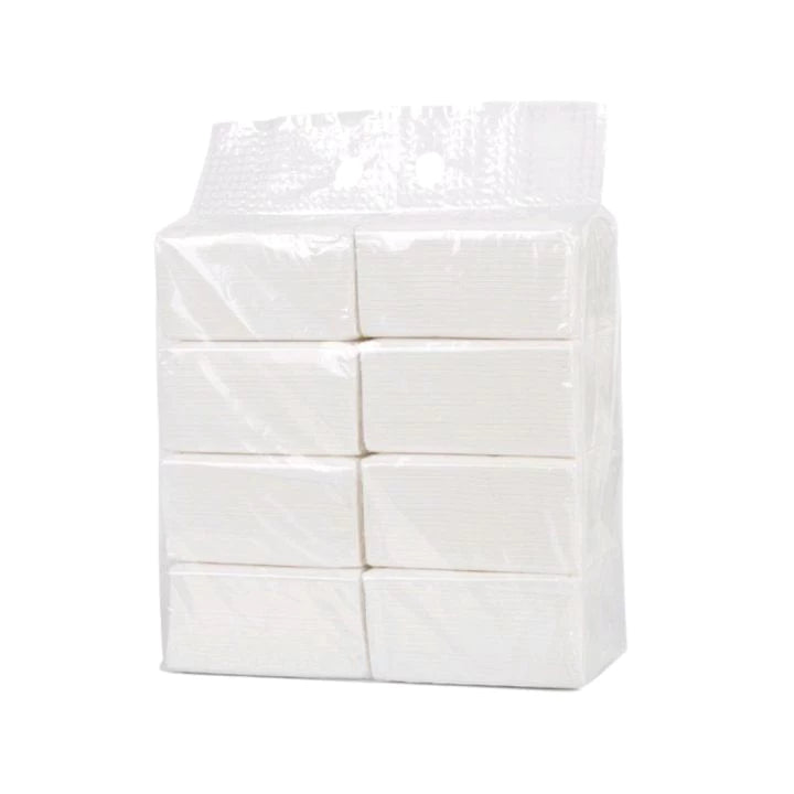 8pcs Soft Absorbent Thickened Facial Tissue