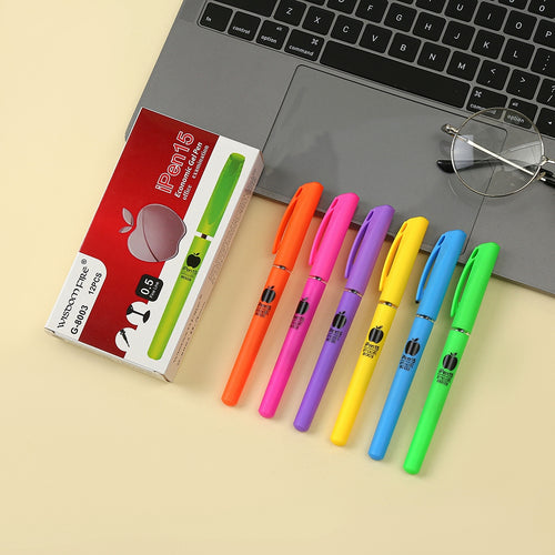 12pcs Apple Gel Pen 0.5mm
