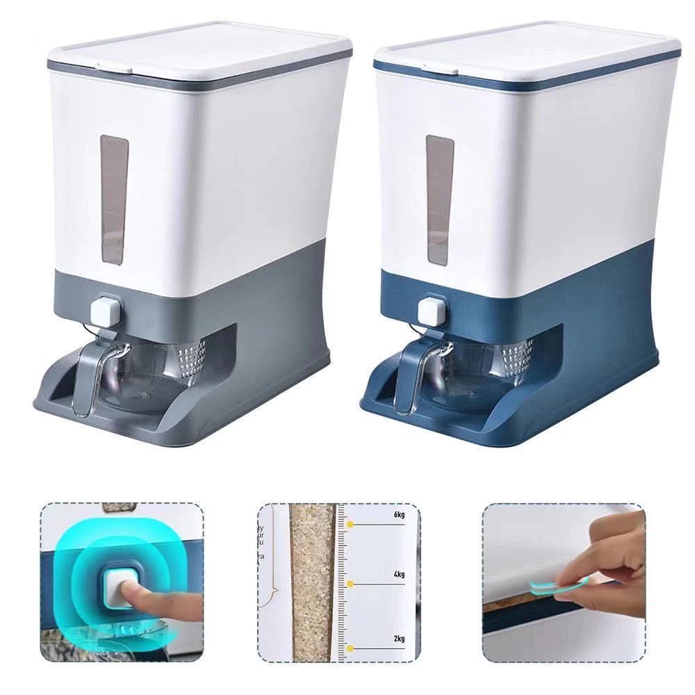 Rice Dispenser with Measuring Cup