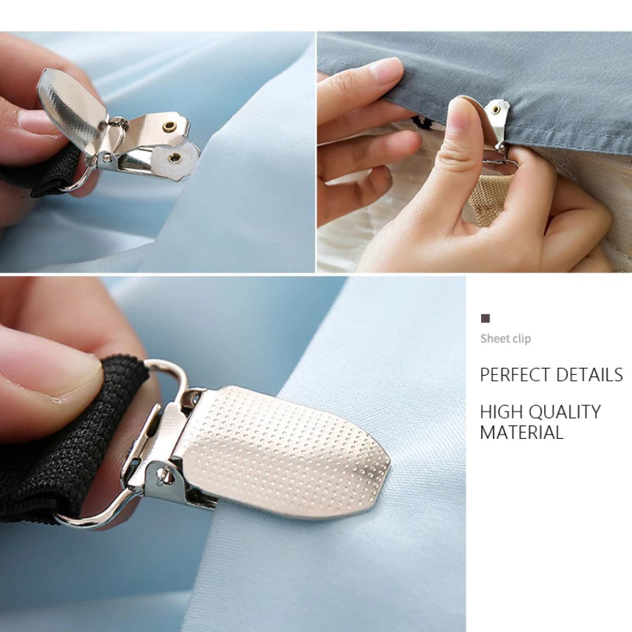 4Pcs/Set Bed Sheet Fasteners