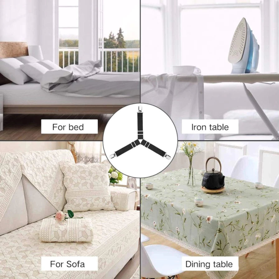 4Pcs/Set Bed Sheet Fasteners