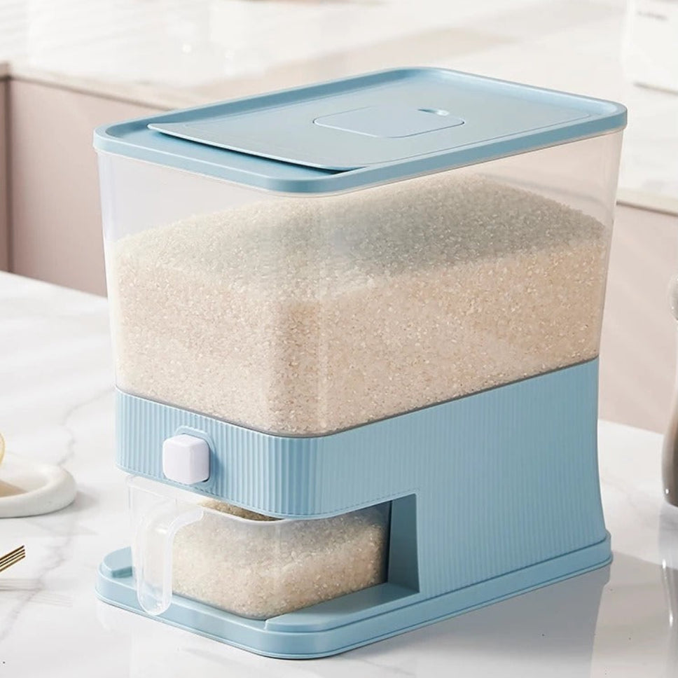 Rice Dispenser with Measuring Cup