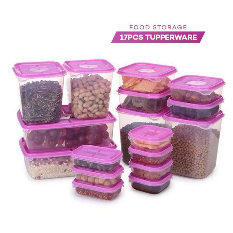 17Pcs/Set Plastic Food Storage Container