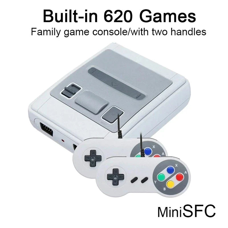 Super Mini SFC TV Game Console with 620 8-Bit Games