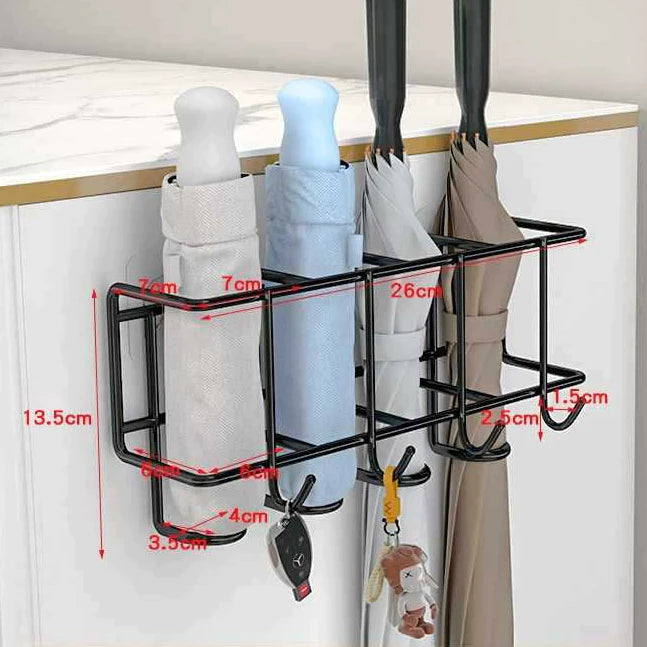 No Drill Wall Mounted Umbrella Rack