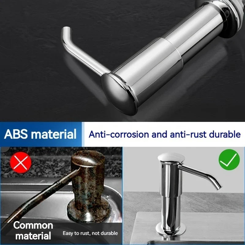 Stainless Steel Sink Soap Dispenser with Sponge Holder