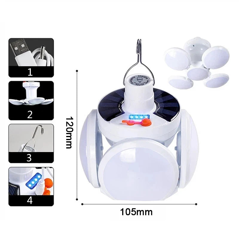 Foldable Football UFO Light Bulb