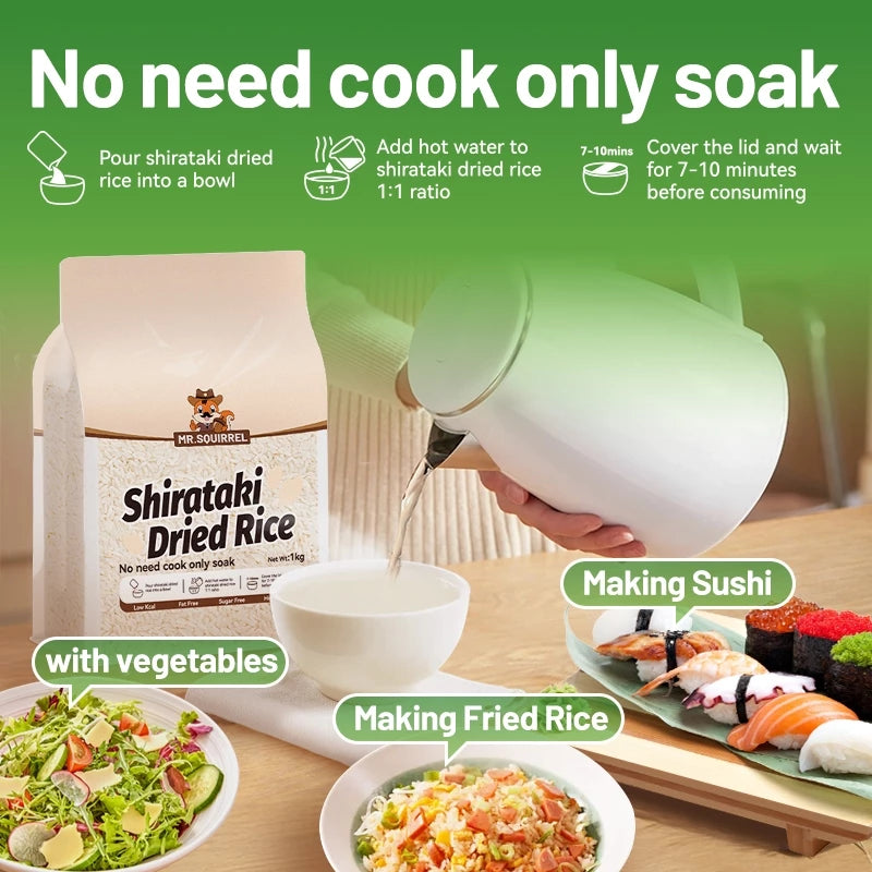Mr. Squirrel Dried Shirataki Rice