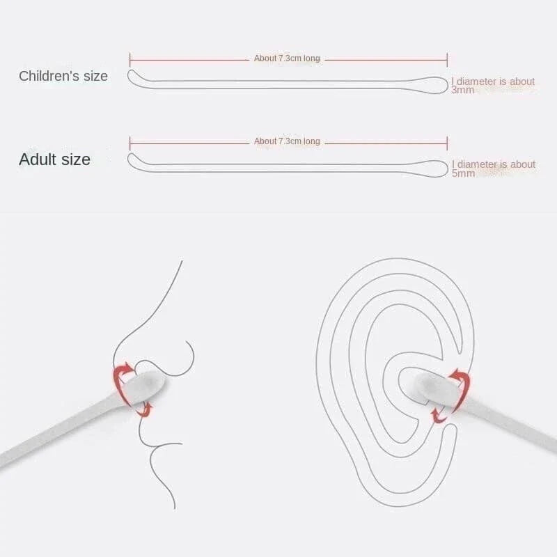 2 in 1 Cotton Swab Ear Scoop (100pcs)