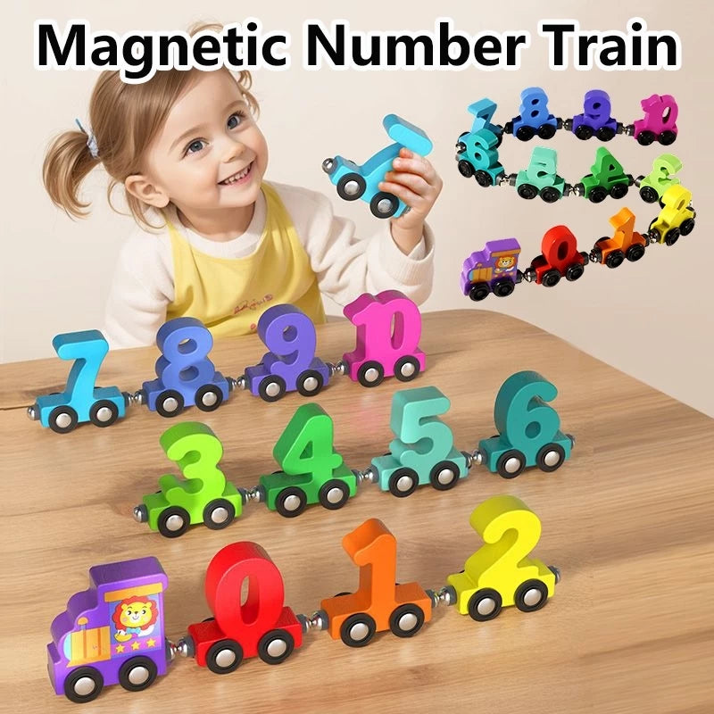 Magnetic Number Train Toy