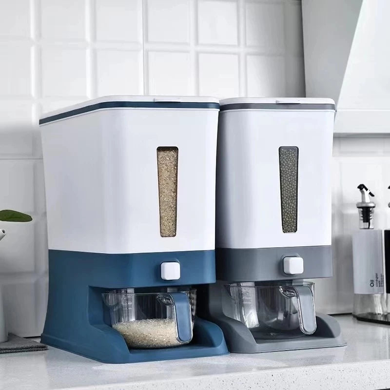 Rice Dispenser with Measuring Cup