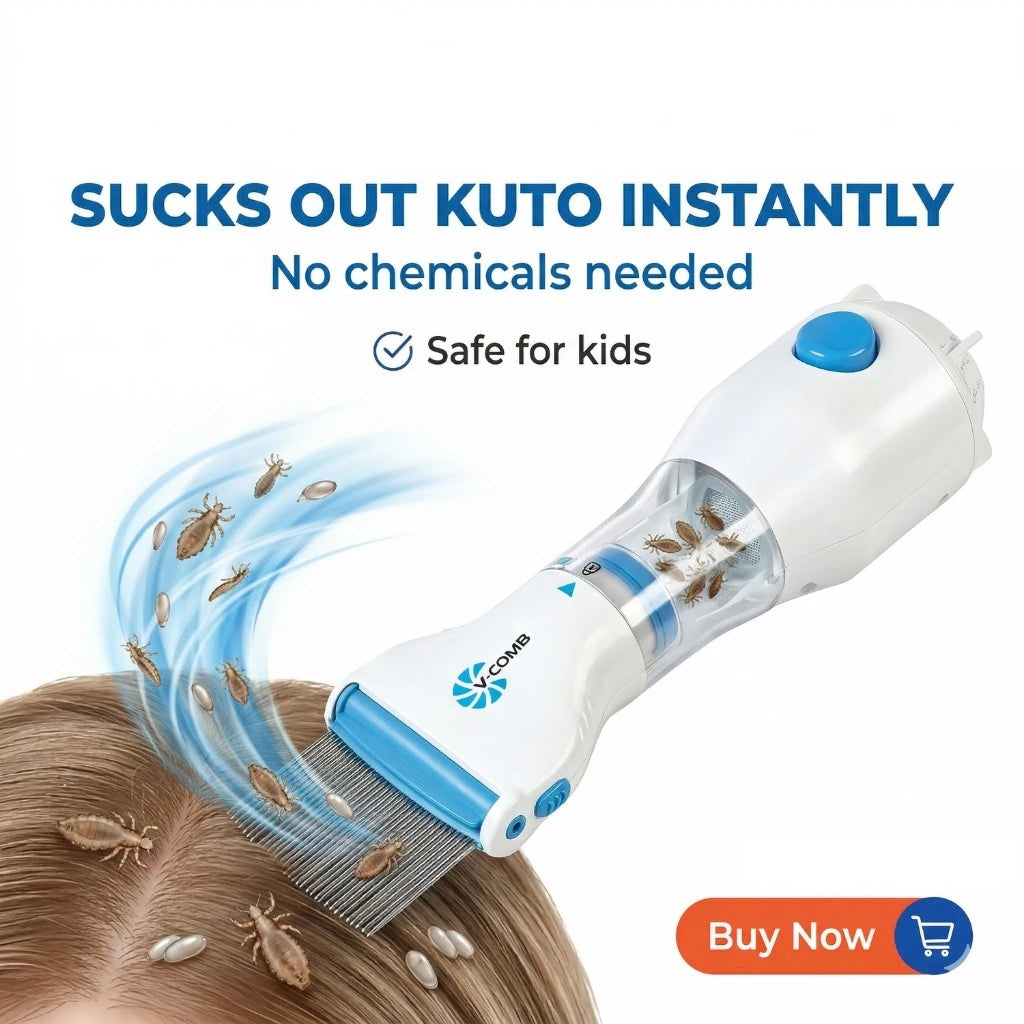 Electric Lice Vacuum Comb