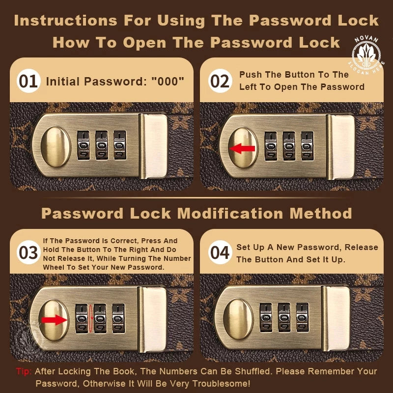 100 Envelopes Money Saving Challeng with Passwork Lock