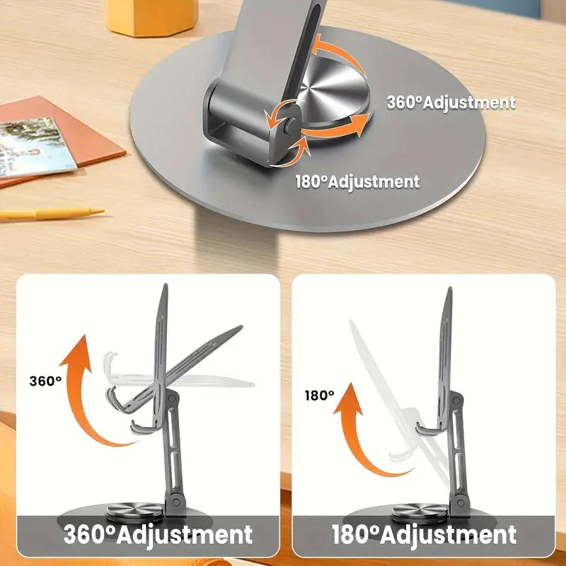 360° Rotating Aluminum Phone & Tablet Stand