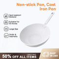 Maifanite Material White Non-Stick Frying Pan